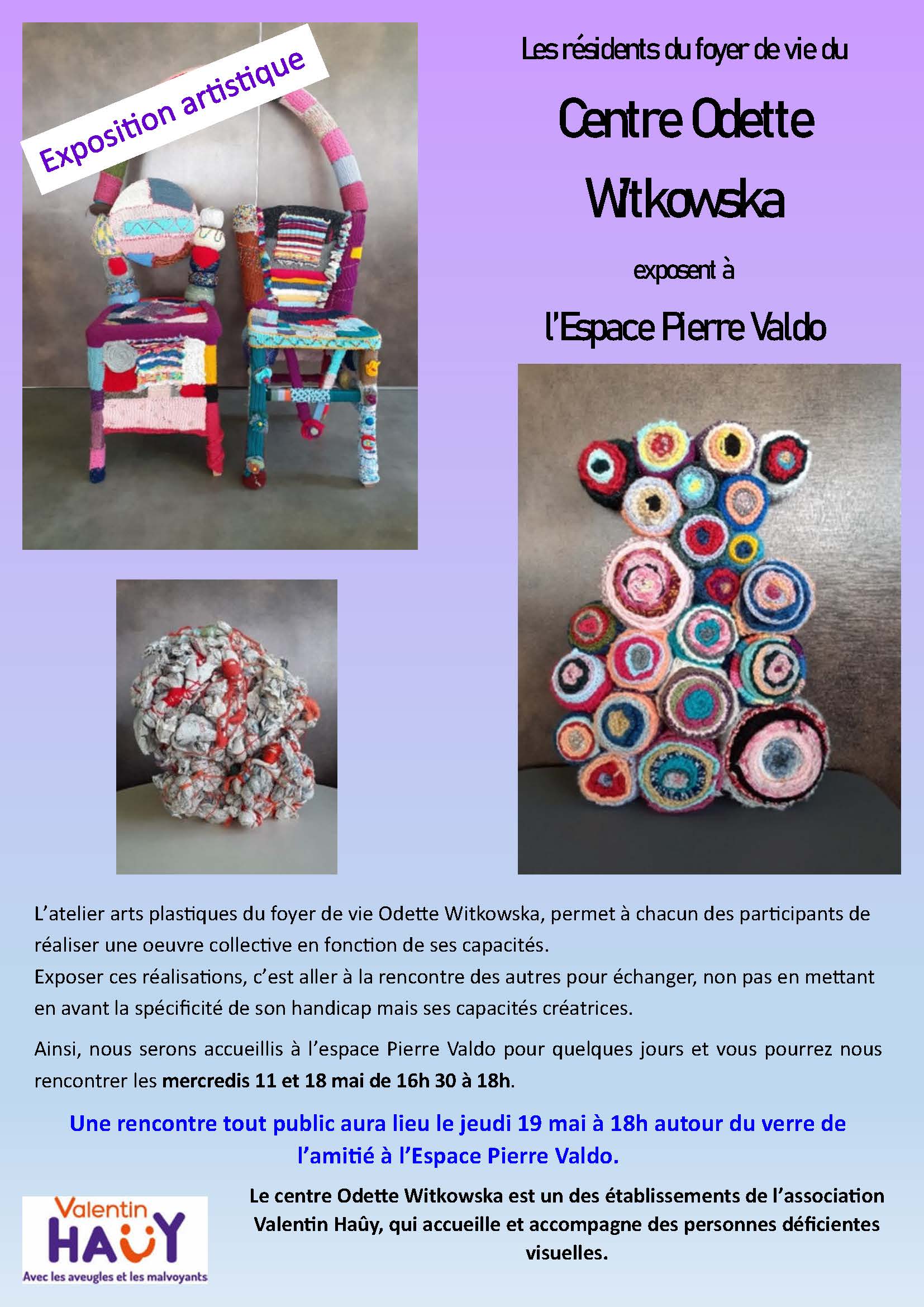 Affiche expo centre Odette Witkowska